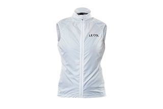 Le Col Sport Softshell gilet in white